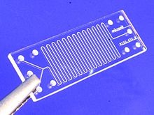 Microfluidic Development Tools 220px-Glass-microreactor-chip-micronit Source wikipedia