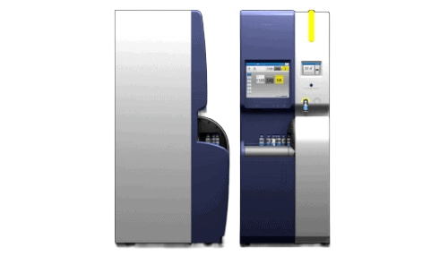 Rendered image of the BACT/ALERT VIRTUO automated blood culture instrument showing the full diagnostic unit and front access door.
