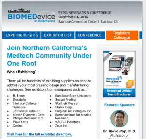 STarFishMedical at BIOMEDdevice San Jose 2014 