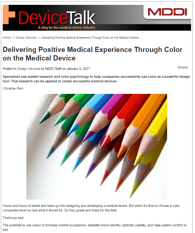 color-on-the-medical-device