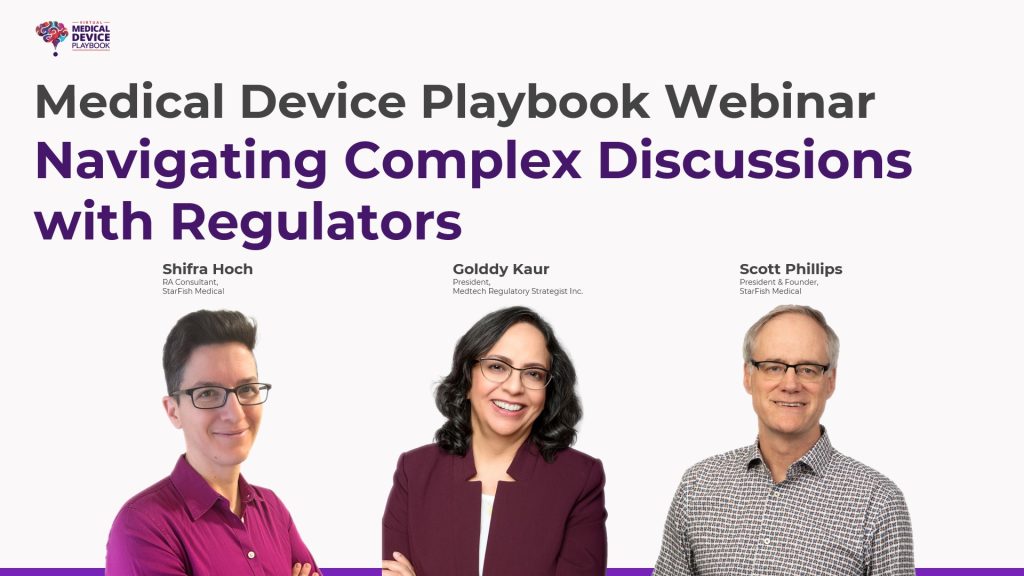 MD Playbook Discussions Regulators