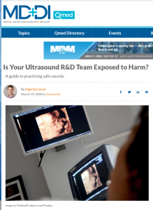 Is Your Ultrasound R&D Team Exposed to Harm