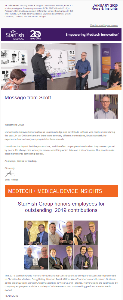 January 2020 Medtech News + Insights