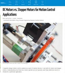 MDTmag DC vs Stepper Motors