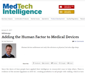 MEDdesign Adding the Human Factor to Medical Devices