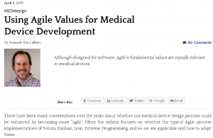 Agile Values for Medical Device