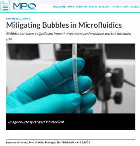 Mitigating Bubbles in Microfluidics