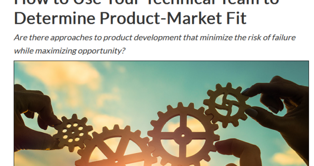 Technical Team Product-Market Fit