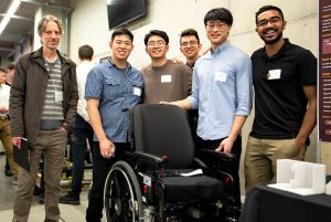 Scott Parsons with Capstone Design award winners.