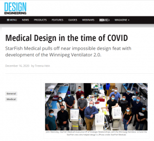 Medical Design in the time of COVID 