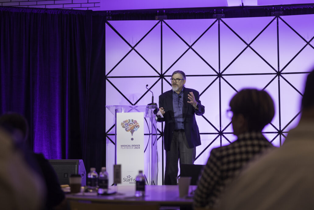 Mickey Urdea speaks at Medical Device Playbook Newport Beach 2024