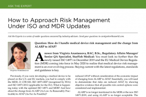 RIsk Management under ISO and MDR Updates 