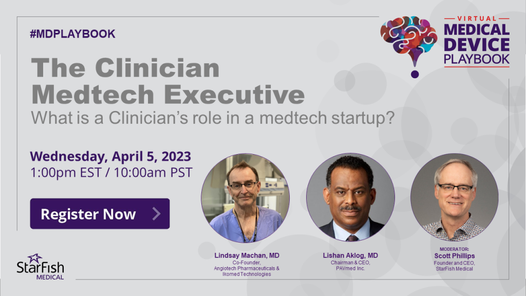 Clinician Medtech Entrepreneur Webinar