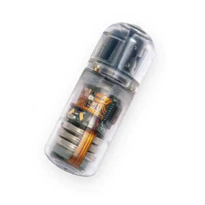 Close-up of Progenity ingestible capsule design