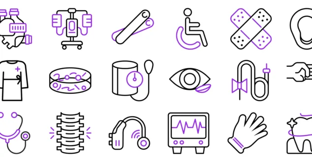 icons representing different medical device classes