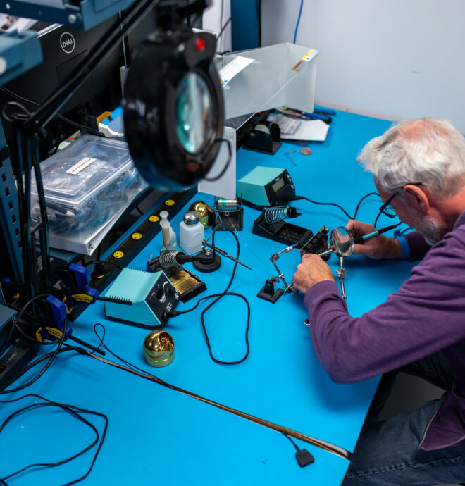 Technician working on Device