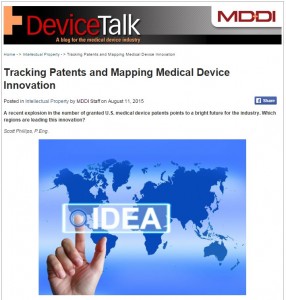 Tracking Patents and Mapping Medical Device Innovation