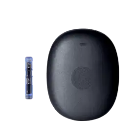 Eversense 365 implantable continuous glucose monitor using fluorescence-based optical detection technology.