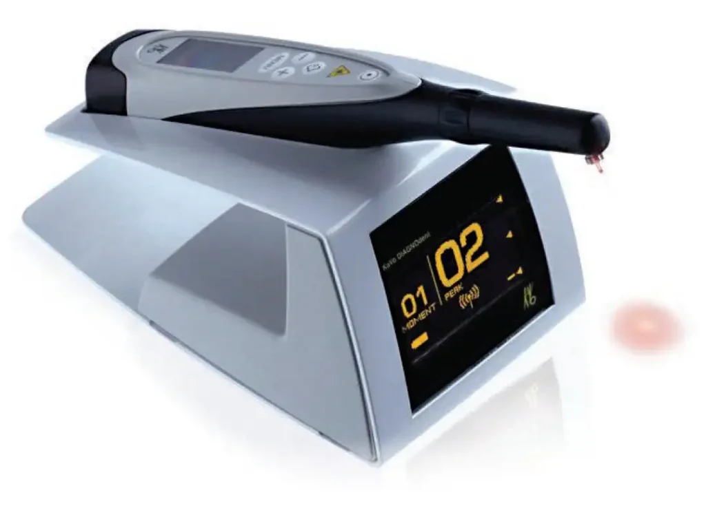 KaVo DIAGNOdent handheld laser fluorescence device used for caries detection in dental diagnostics