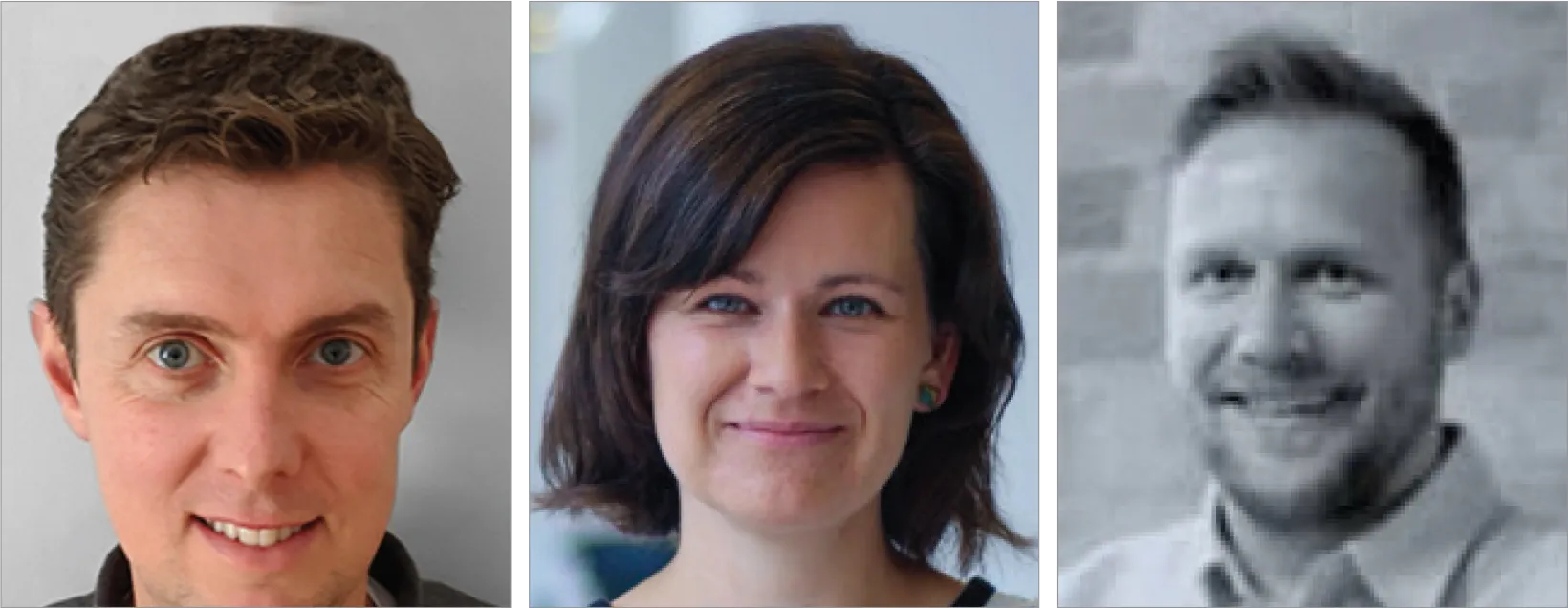 Andrew Berkeley, Liz Munro, and David Rempel, co-founders of Perimeter Medical Imaging