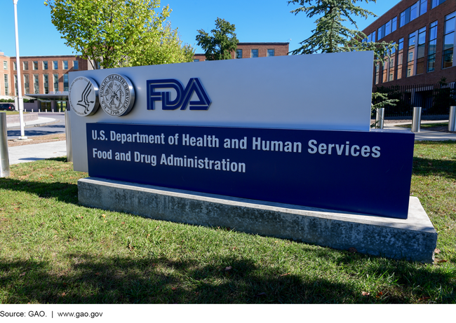 CM&S Medical Device Submissions Accessibility Alt description: FDA sign in front of FDA building that says "U.S. Department of. health and Human Services Food and Drug Administration"