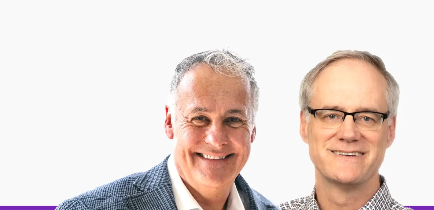 headshots of Scott Phillips and Bill Hunter
