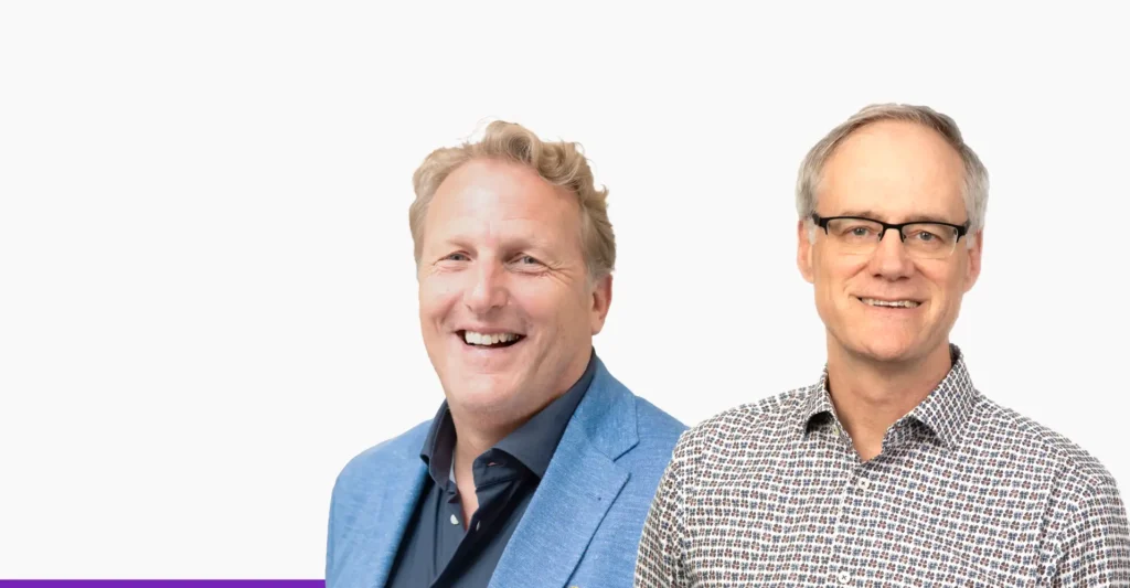 Scott Phillips of StarFish Medical and Peter van der Velden of Lumira Ventures speaking at a MedTech transactions webinar